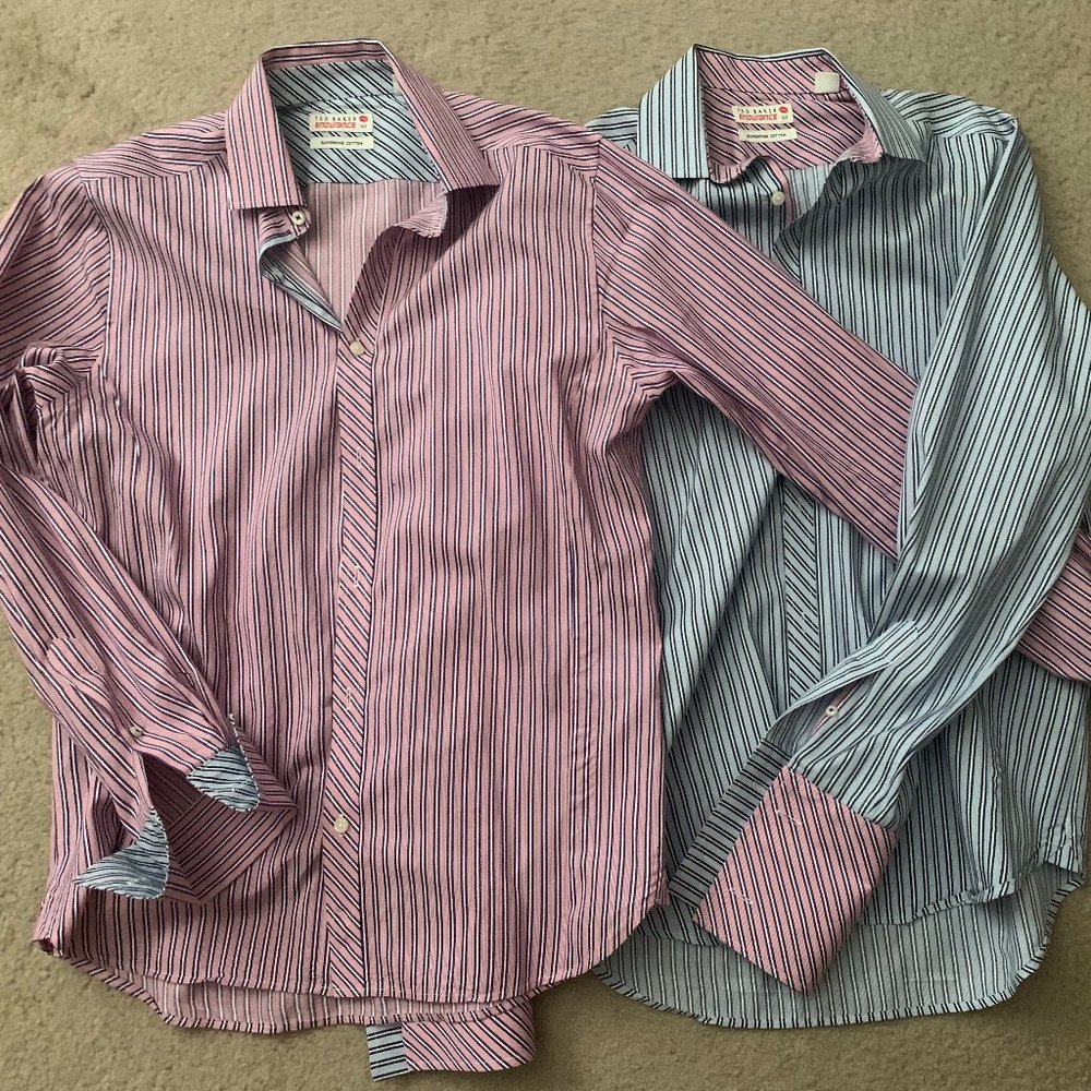 2 Ted Backer Endurance French Cuff Long Sleev 15.5